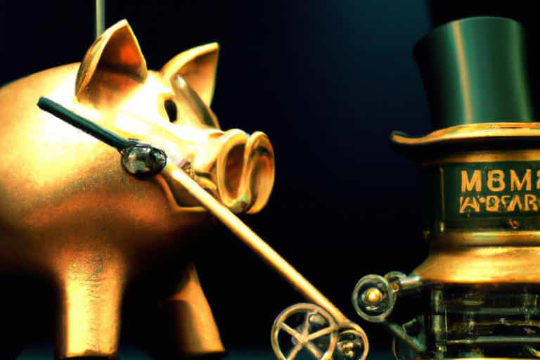 money coach with magic wand and giant piggy bank - Coaching financiero: mejora tus finanzas con estas técnicas y consejos. - Finanzas personales